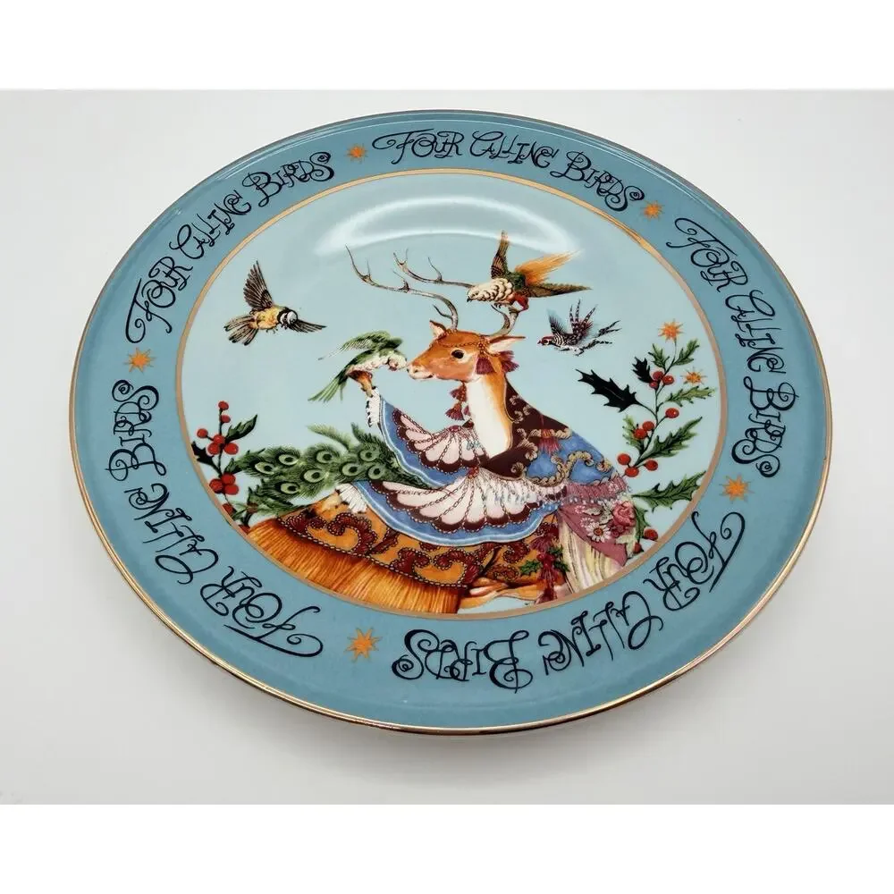 Anthropologie Phannapast Taychamaythakool 12 Days of Christmas Dessert Plate #4